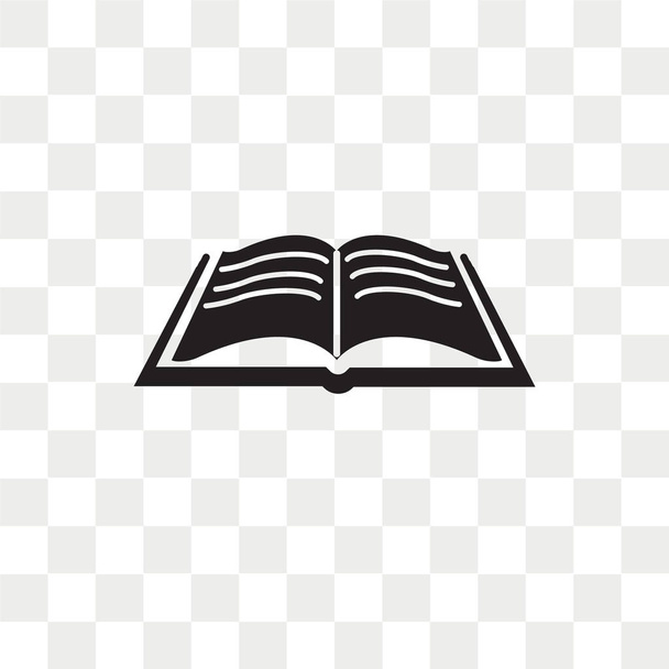 Открытая книжная векторная иконка выделена на прозрачном фоне, Открытая б
 - Вектор,изображение