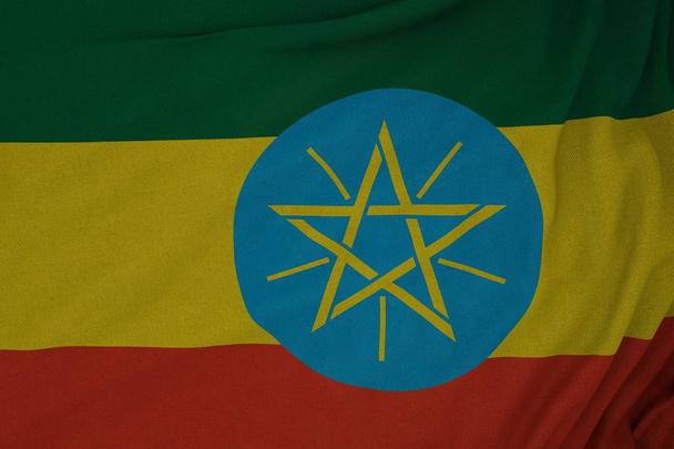 Etiópia, országlobogó - Fotó, kép