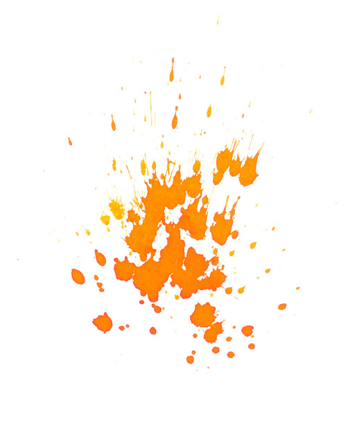 A narancssárga festék vízcseppek - Fotó, kép