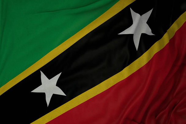 Saint Kitts és Nevis, Country State Flag - Fotó, kép