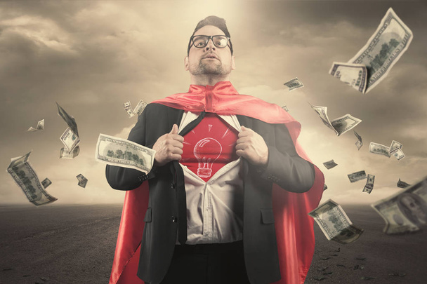 Superhero businessman concept - Photo, Image