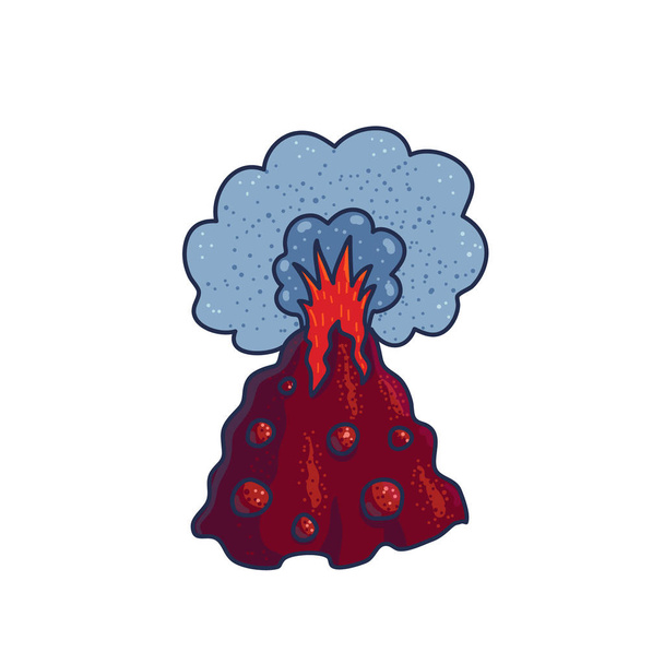Volcano cartoon symbol - Vector, Image