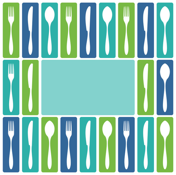 Cutlery frame - Vektor, Bild