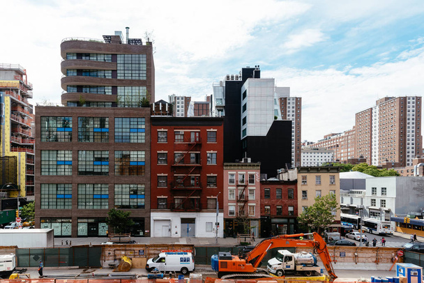 Chelsea district from High Line in New York City - Φωτογραφία, εικόνα