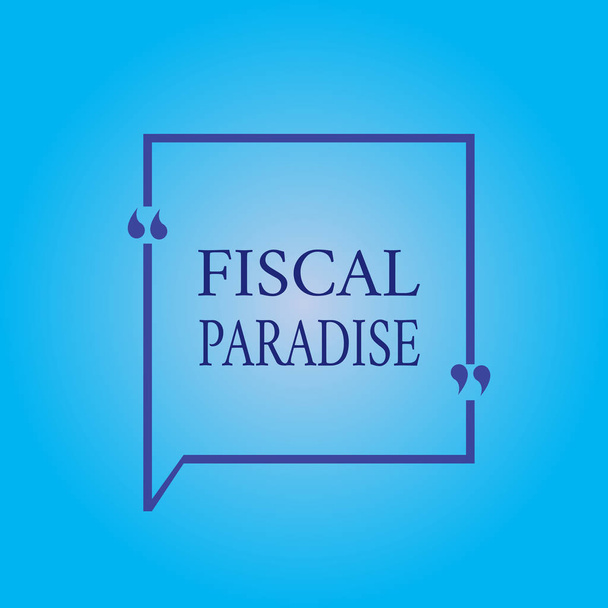 A escrever um bilhete a mostrar o Paraíso Fiscal. Foto de negócios mostrando O desperdício de dinheiro público é um grande tema de preocupação
 - Foto, Imagem