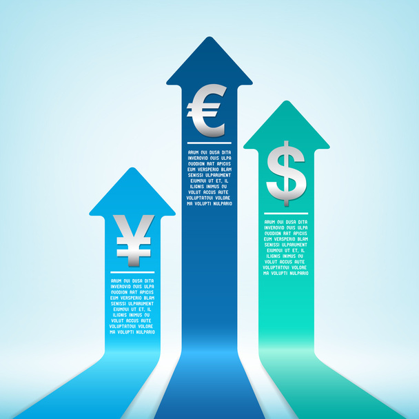 Increasing currency - Vector, afbeelding