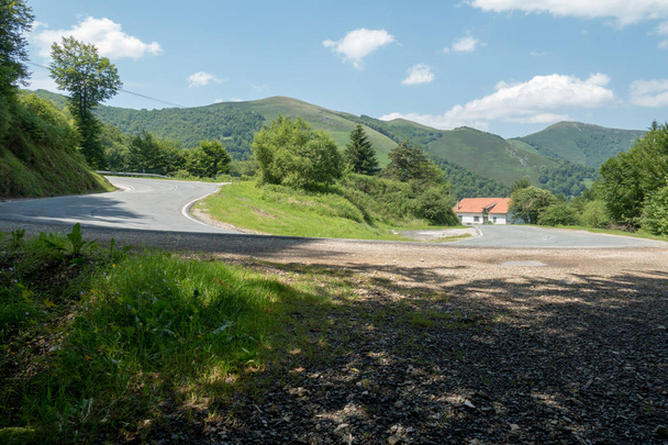 The road to Santiago through the Navarrese Pyrenees, Spain - Photo, Image