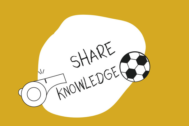 Почерк текста Share Knowledge. Понятие, означающее учить других тому, чему я научился перед лекциями
 - Фото, изображение
