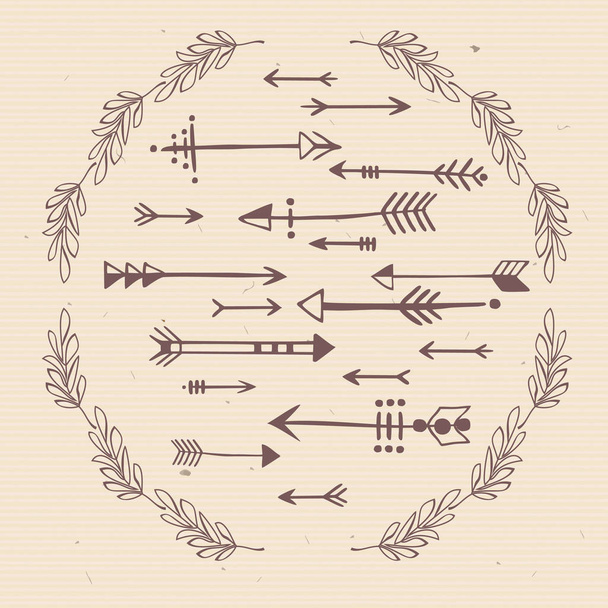 seamless vector background with various arrows - Vektori, kuva