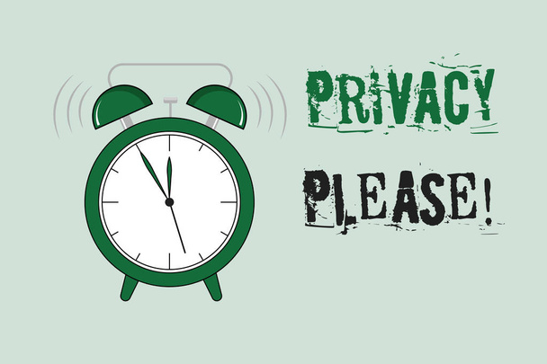 Word tekst intoetsen Privacy Please. Businessconcept voor iemand te respecteren uw persoonlijke ruimte verlof alleen vragen - Foto, afbeelding