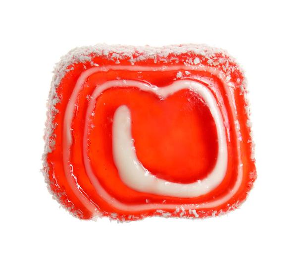 Tasty jelly candy on white background - Photo, Image