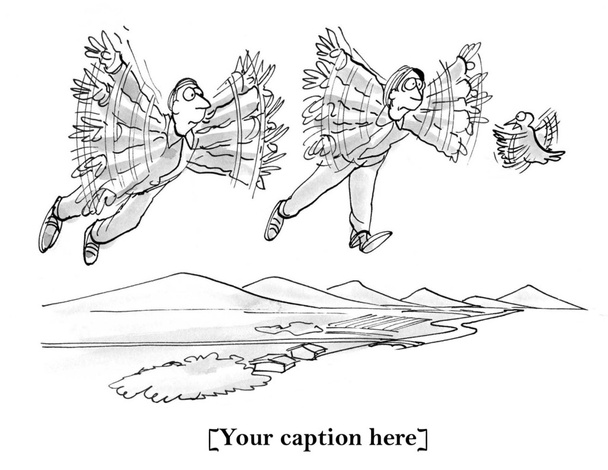 vogel is de instructeur van aerobics om mannen te vliegen - Foto, afbeelding