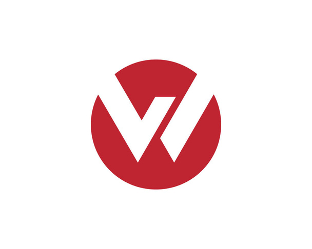 W Letter Logo Sjabloon vector illustratie ontwerp - Vector, afbeelding