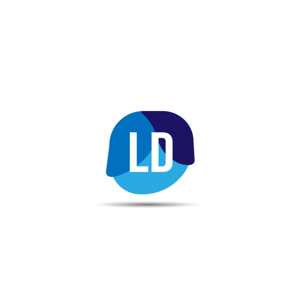 İlk harf Ld Logo tasarım şablonu - Vektör, Görsel