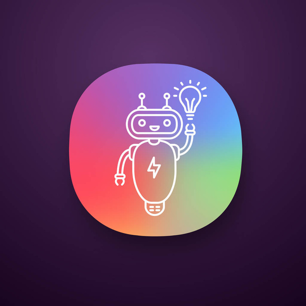New idea chatbot app icon.  - Vektor, Bild