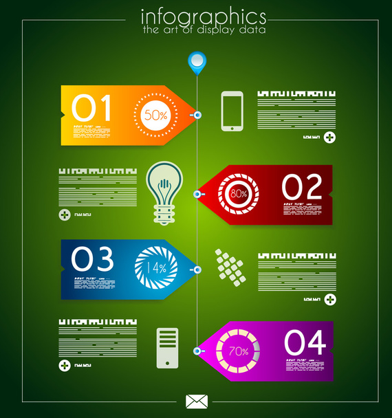 Infografik-Design für das Produkt-Ranking - Vektor, Bild