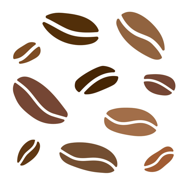 coffe beans background- vector illustration - Vector, Image