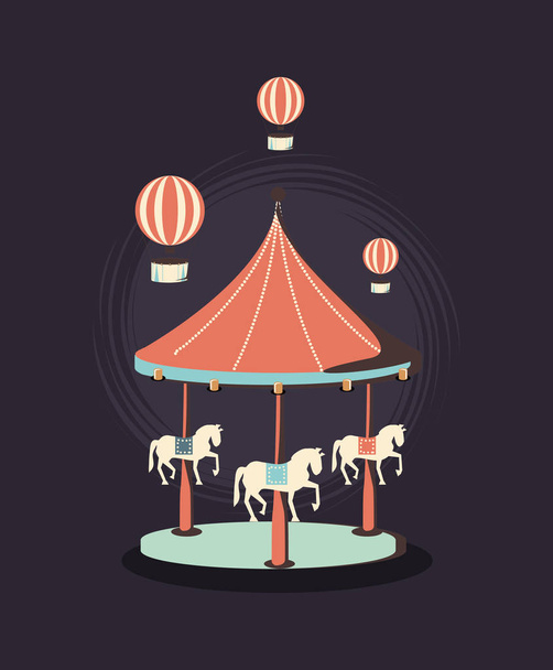 Diseño de circo de carnaval
 - Vector, imagen
