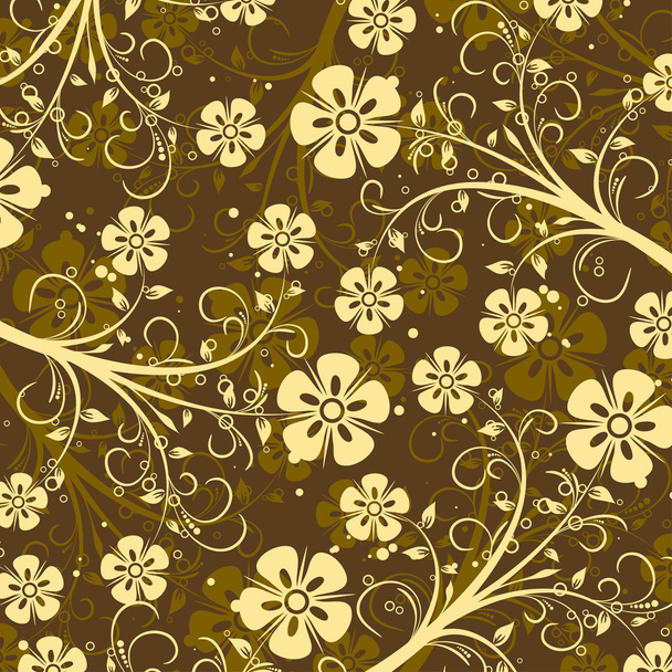 Decorative floral pattern, vector - Vektor, Bild