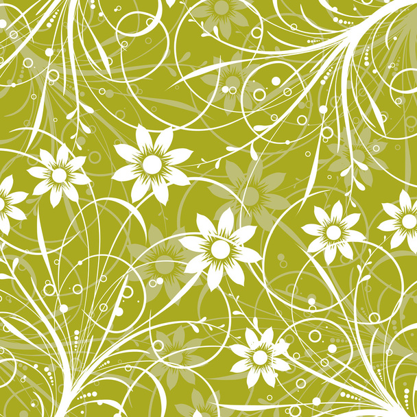 Decorative floral pattern, vector - Vector, imagen