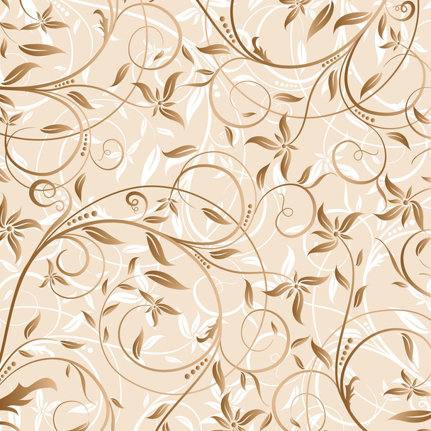Decorative floral pattern, vector - Vecteur, image