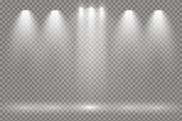 spotlight light scene - Vector, Image