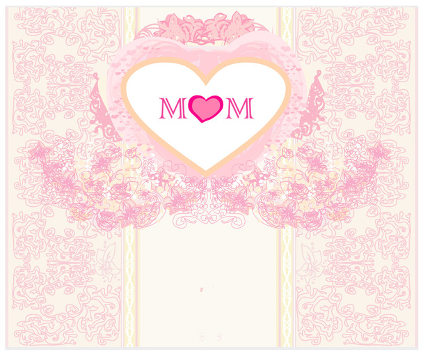 Happy Mother's Day - Lovely Greeting Card - Vector, afbeelding