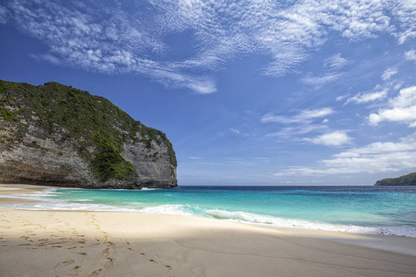 Kelingking beach, a small quiet beach in Nusa Penida.  - Photo, Image