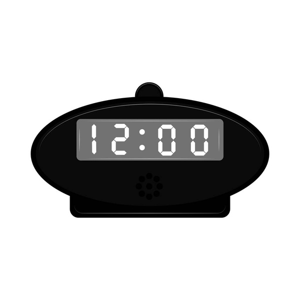 Isolated digital alarm clock icon - Vector, afbeelding