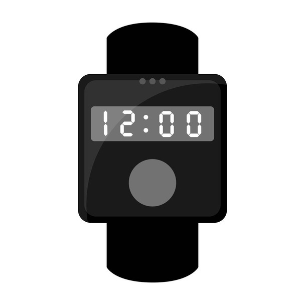 Isolated digital wristwatch icon - Vecteur, image