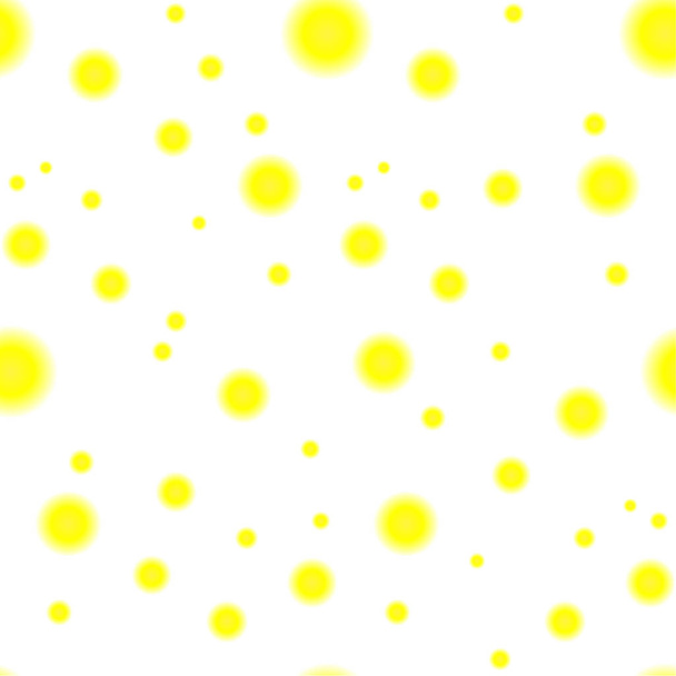 Seamless yellow spot pattern on white background design element stock vector illustration for web, for print - Vector, Image