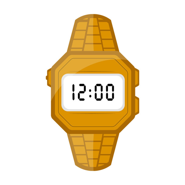 Isolated digital wristwatch icon - Вектор,изображение