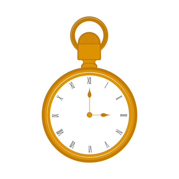 Isolated pocket watch icon - Διάνυσμα, εικόνα