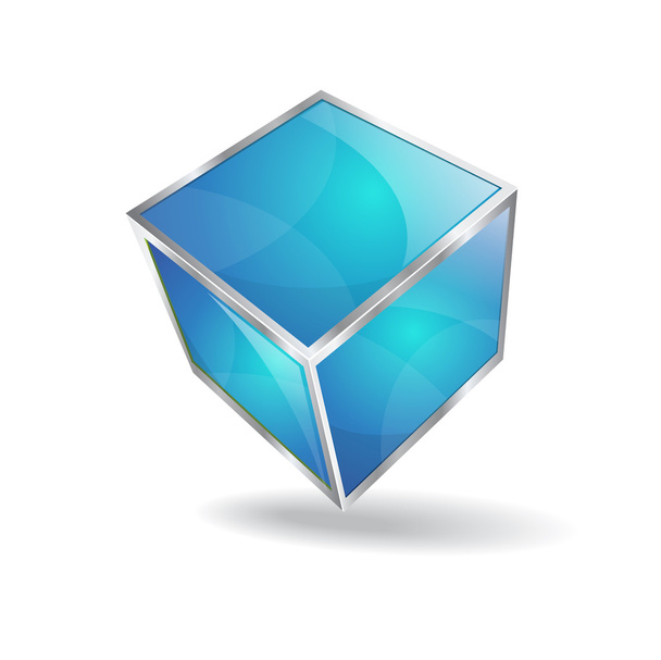 3d Glossy Vector Cube - Vecteur, image