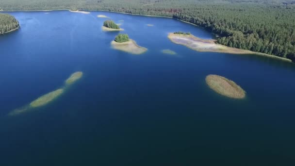 панорама над озером біля лісу
 - Кадри, відео