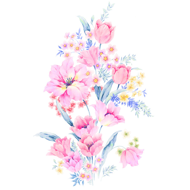 Elegant watercolor rose illustration - Foto, Imagen