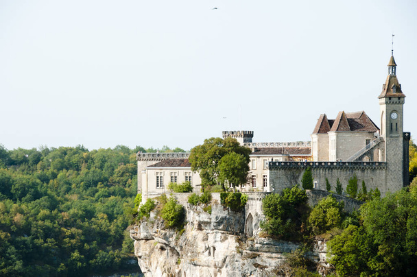 Middle Ages Rocamadour hrad - Francie - Fotografie, Obrázek