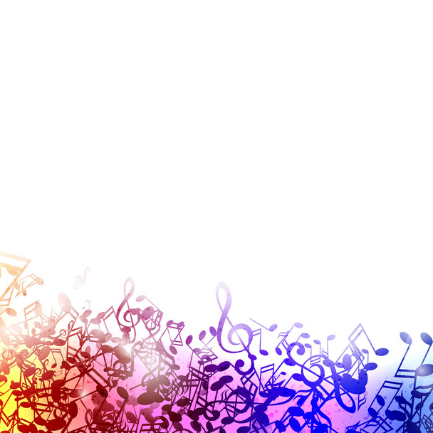 Colorful Musicnotes - Vector, afbeelding