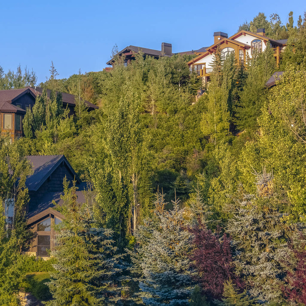 Luxury homes with sunset lighting Park City - Foto, immagini