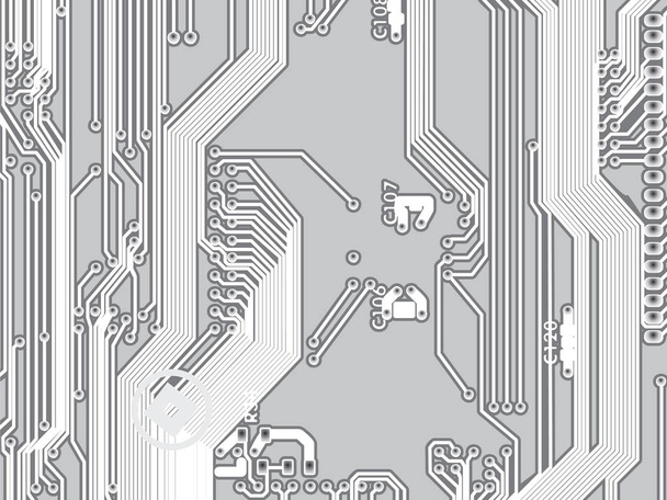 The old microcircuit. Background - Vector, Image