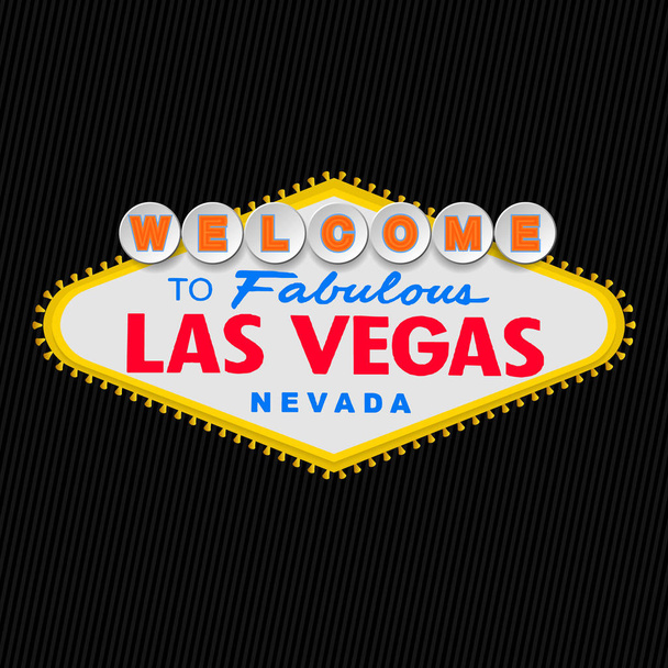 Welcome to Fabulous Las Vegas Nevada. Achtergrond - Vector, afbeelding
