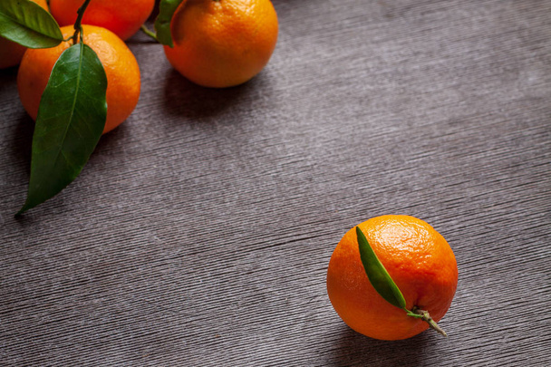 Fresh juicy clementine mandarins, winter time fruits.  - Фото, изображение