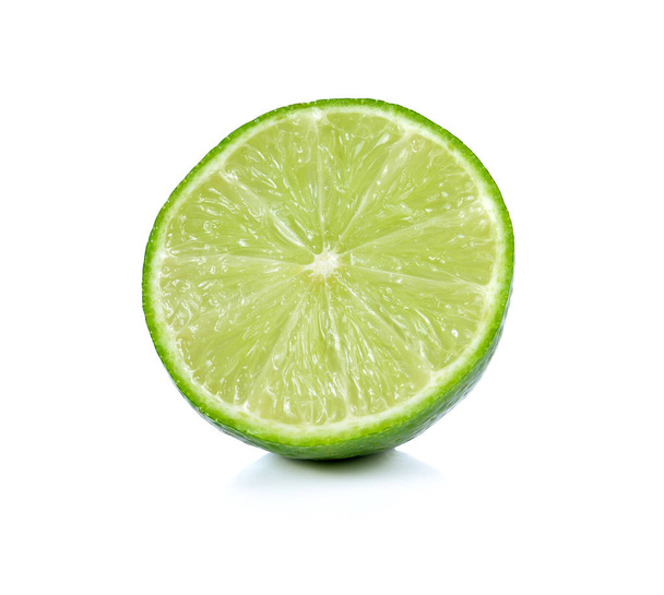 Lime slices isolated on white background - Fotografie, Obrázek
