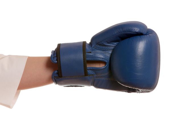 hand in boxing glove - Foto, afbeelding
