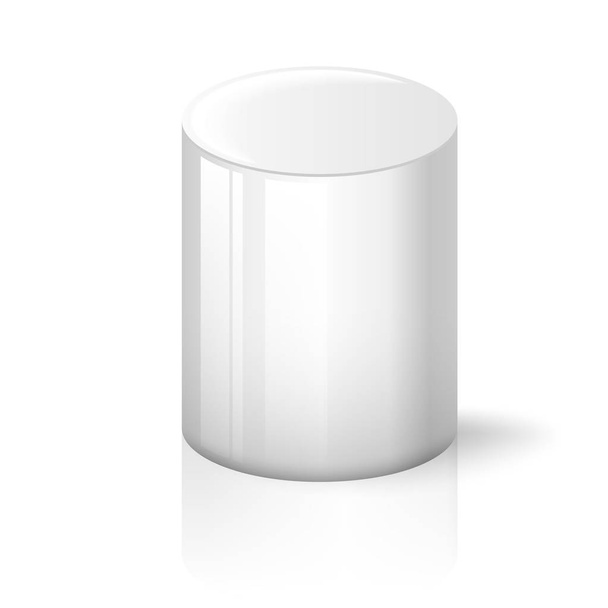 Cylindre blanc sur fond
 - Vecteur, image