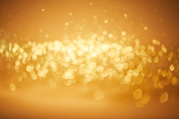 blurred golden bokeh christmas background - Photo, Image