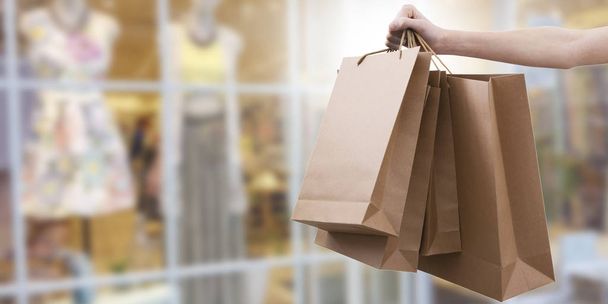 kezet bevásárló táskák, áruházak és boltok - Fotó, kép