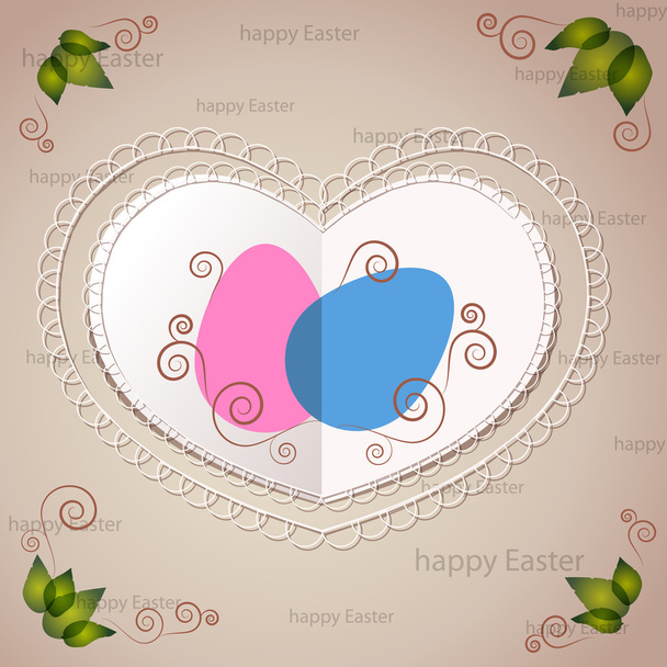 Easter greeting card, vector design - Vector, Image