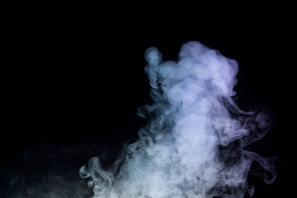 Colorful smoke on black background - Фото, изображение