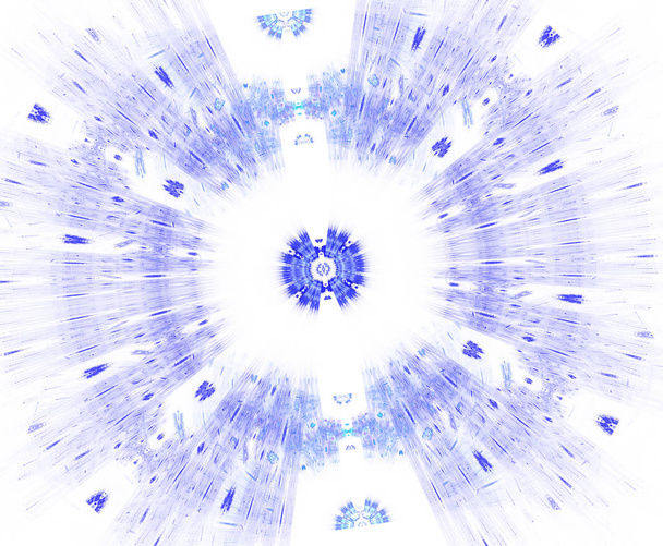 Glowing stargate with particles in space. Abstract fractal background. A large file showing many details when viewed at full size - Photo, Image